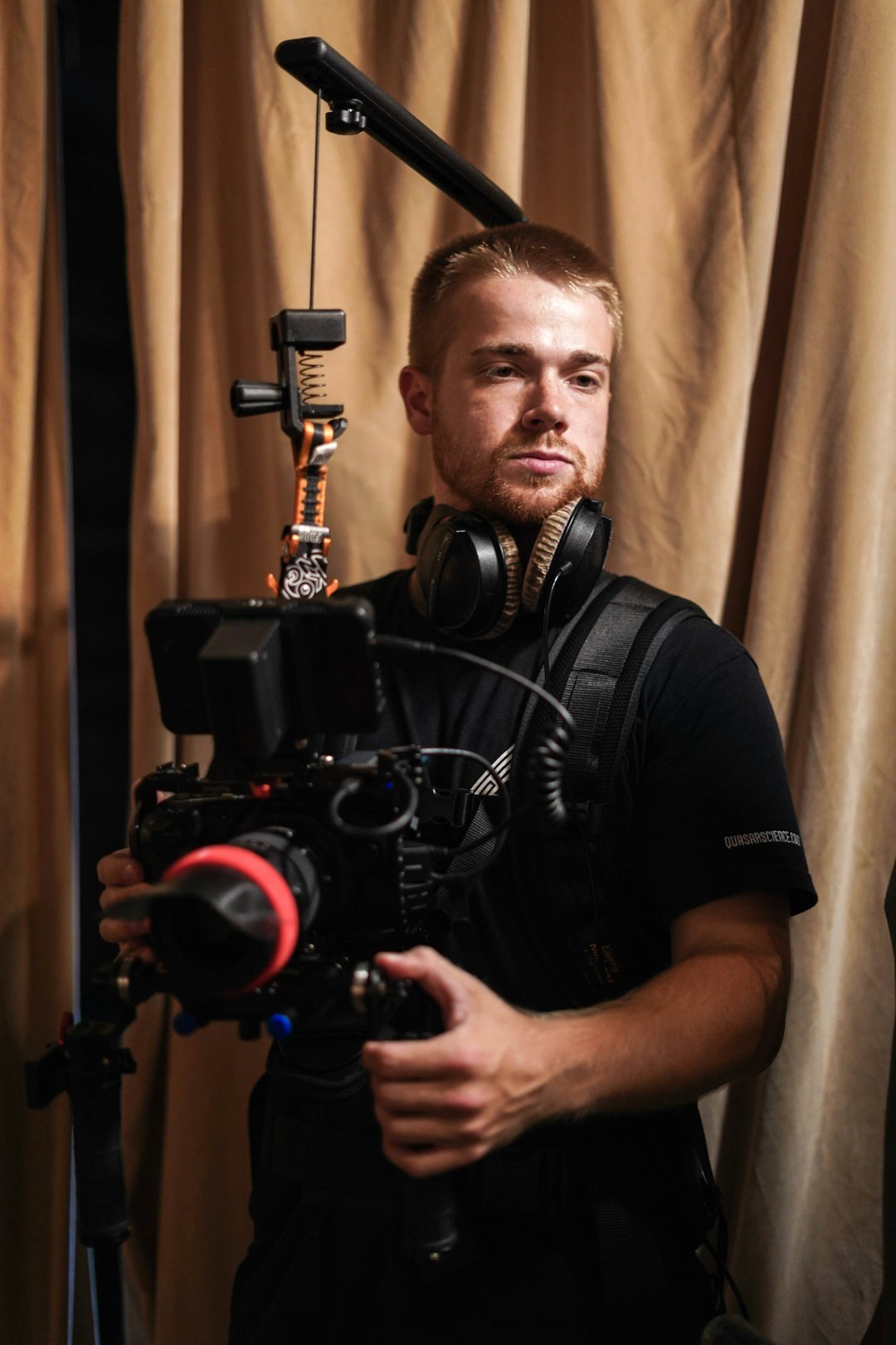 Portrait of a man camera operator